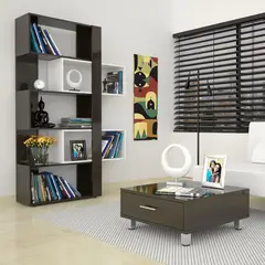 TUHOME - Combo Estante Librero + Mesa de Centro Beijing