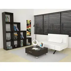 TUHOME - Combo Biblioteca Escalera + Mesa de Centro Beijing