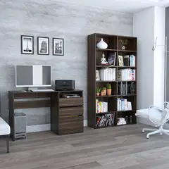 TUHOME - Combo Escritorio + Estante Librero Office W120
