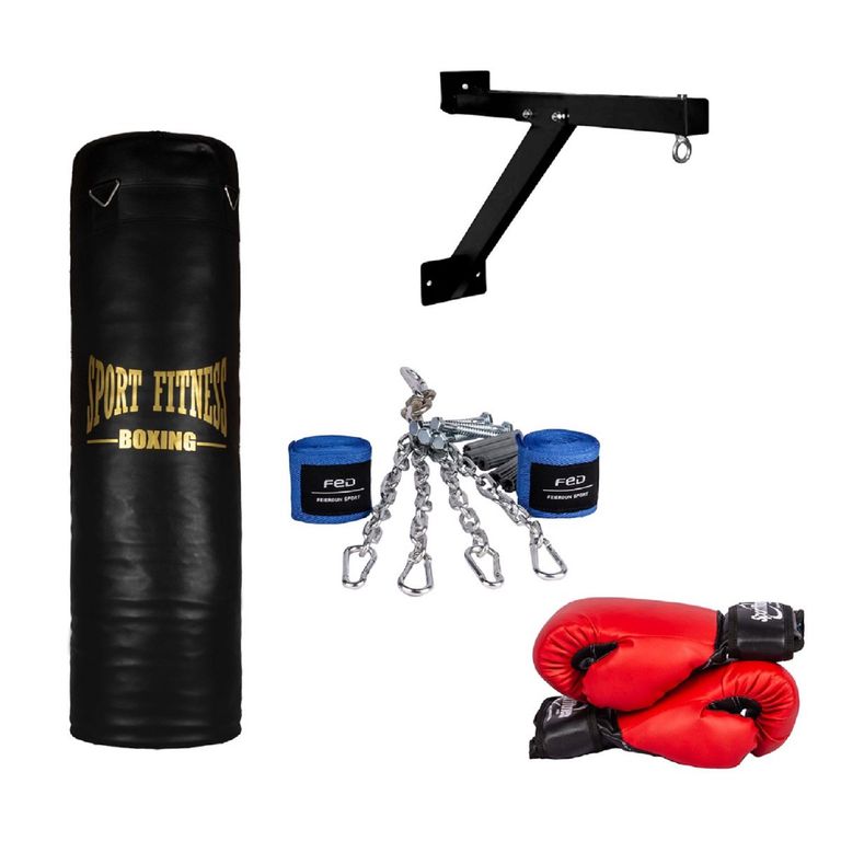 SET SACO BOX LLENO + CADENA + GUANTE + VENDAS - 1.00