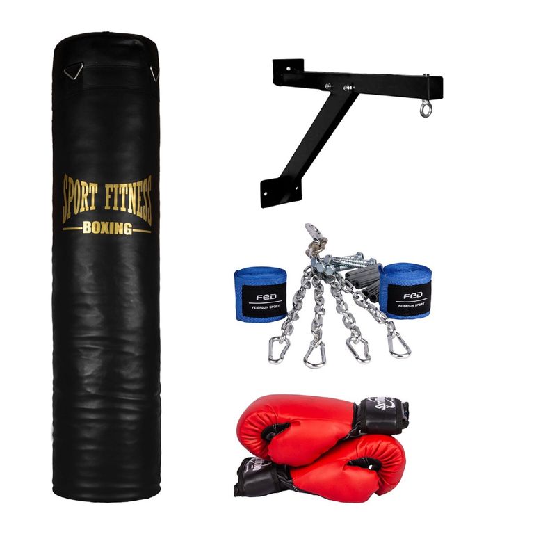 SET SACO BOX LLENO + CADENA + GUANTE + VENDAS - 1.20