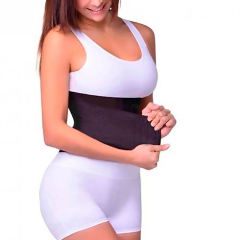 Faja cintura de avispa Negro - L