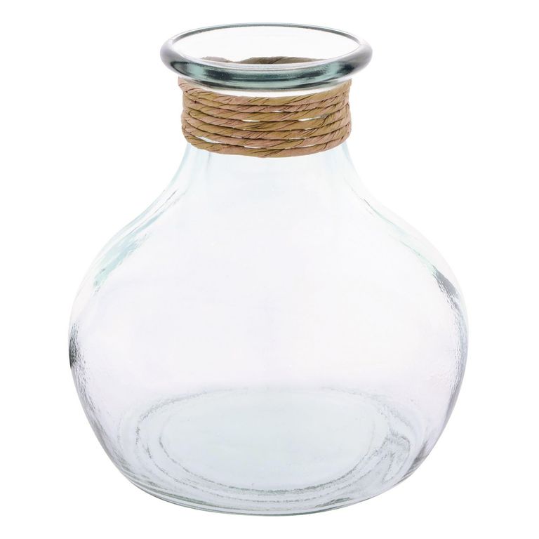 Jarrón Vidrio Transparente 19x21cm