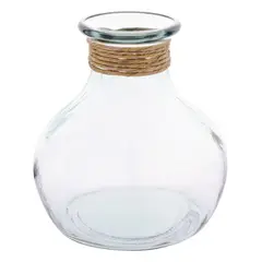 VIDRIOS SAN MIGUEL - Jarrón Vidrio Transparente 19x21cm