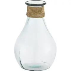 HOMY - Jarrón Vidrio Transparente 20x31cm