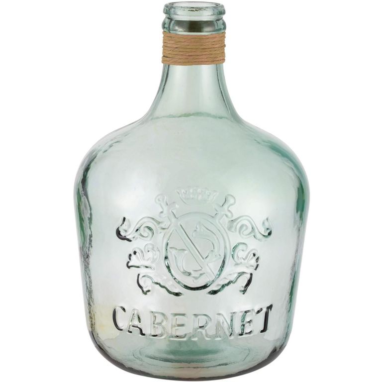Botella Cabernet 12L Vidrio Transparente 27x42cm