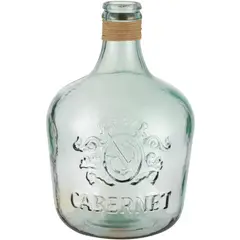 HOMY - Botella Cabernet 12L Vidrio Transparente 27x42cm