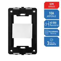 SICA - Interruptor Simple Silight Blanco
