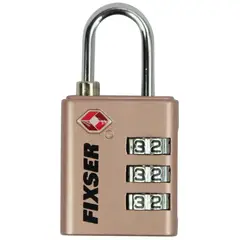 FIXSER - Candado con Clave TSA 30 mm