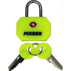 FIXSER - Candado con Llave TSA Amarillo