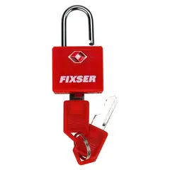 FIXSER - Candado con Llave TSA Rojo