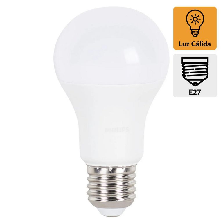 Foco LED Bulbo A60 E27 12W Luz Amarilla
