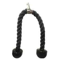 SPORTFITNESS - Cuerda de Triceps Negro