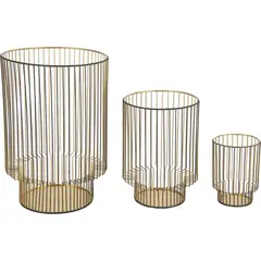 JUST HOME COLLECTION - Portavela Hurrican Gold 28 cm