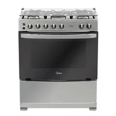 MIDEA - Cocina a Gas 5 Hornillas MCGE30CT6GTCI Inox
