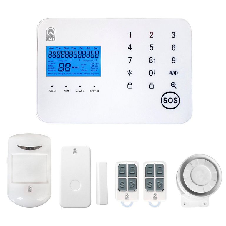 Kit Alarma con Sensor/Control/Sirena