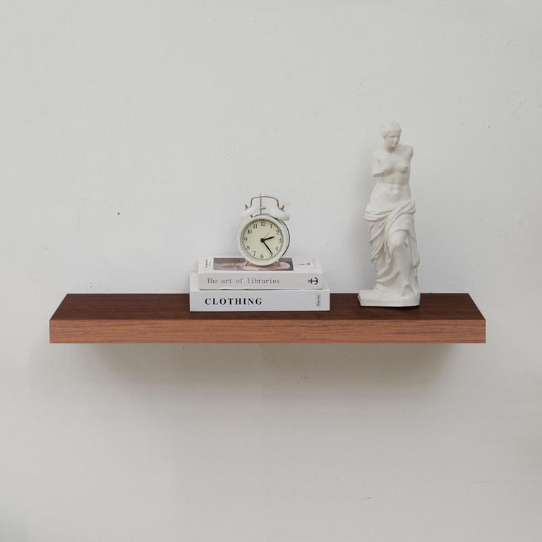Repisa Flotante Madera 60x25x3.8cm Caoba