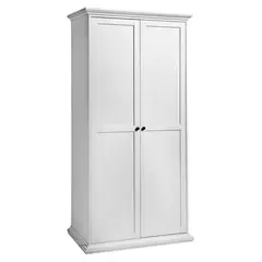 TVILUM - 2 Puerta(s) 0 Cajón(es) 5 Repisa(s) 96x201x61 cm Blanco
