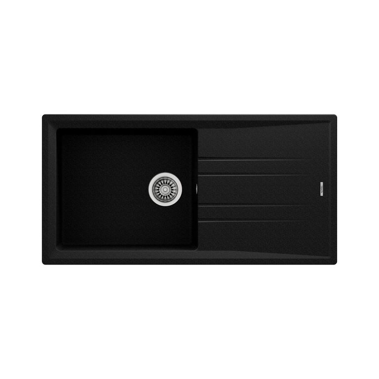Lavadero 1 Cubeta 100x51x20 cm Negro