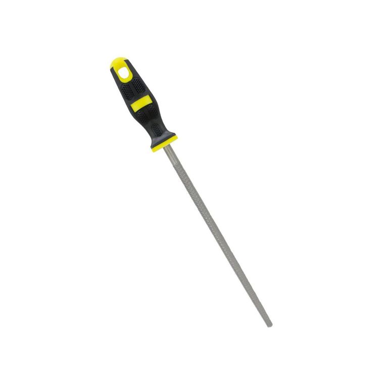 Lima Redonda 10" Empuñadura Goma Kamasa.