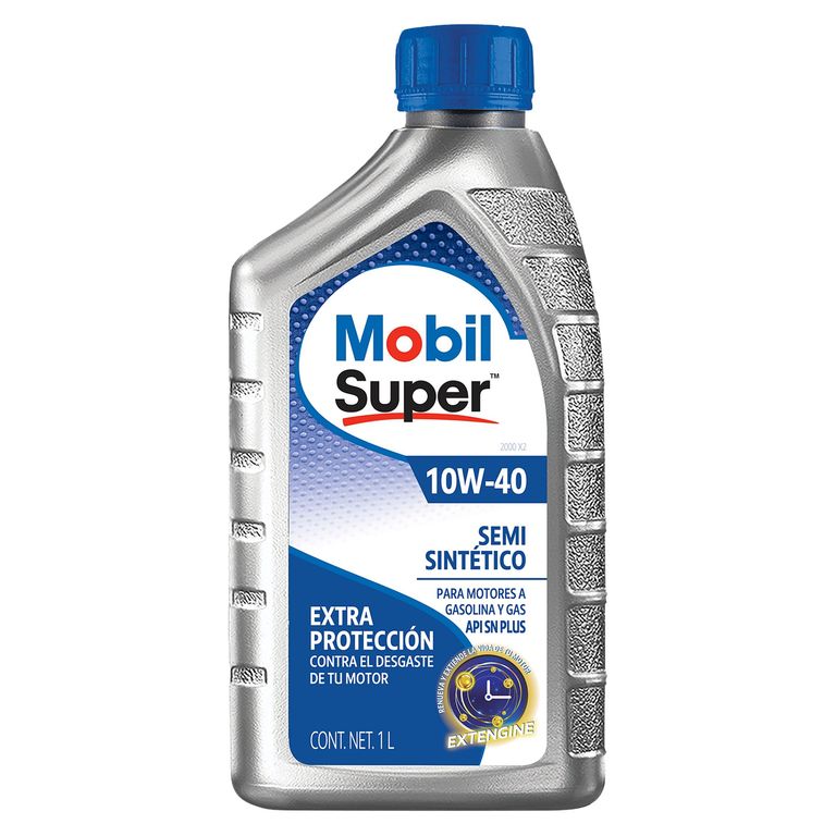 Aceite para Motor Mobil 10W-40 Super Semisintético 12X1L