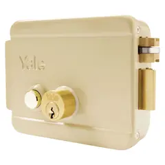 YALE - Cerradura Eléctrica con Botón Derecho