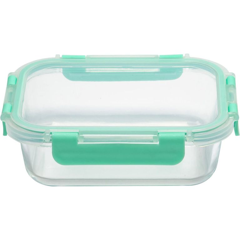 Táper De Vidrio Clip Vidrio Rectangular 650Ml
