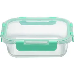 JUST HOME COLLECTION - Táper De Vidrio Clip Vidrio Rectangular 650Ml