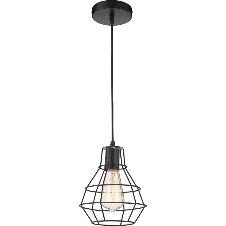 Lámpara Colgante de Techo 1 Luz New Caruso Negro