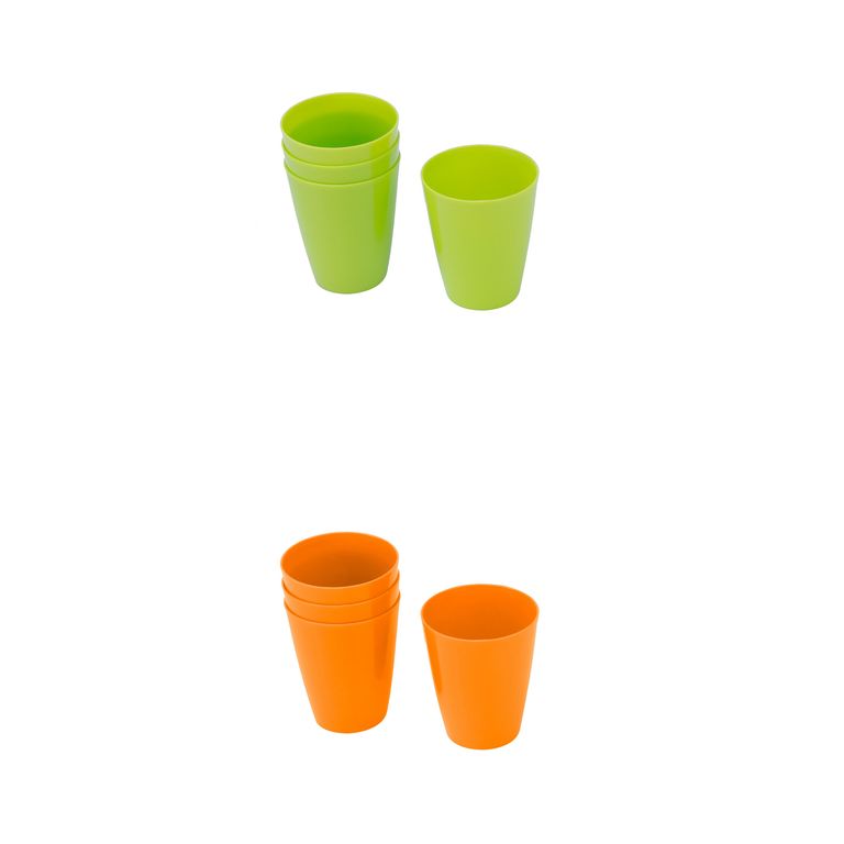 Set 4 Vasos Colores 250ml