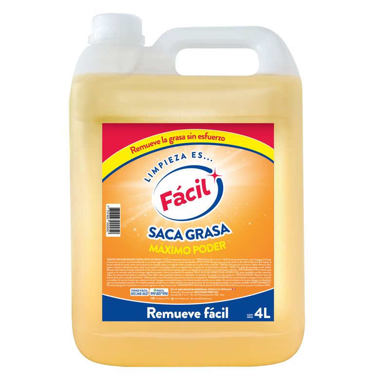 Desengrasante Profesional Fácil 4L