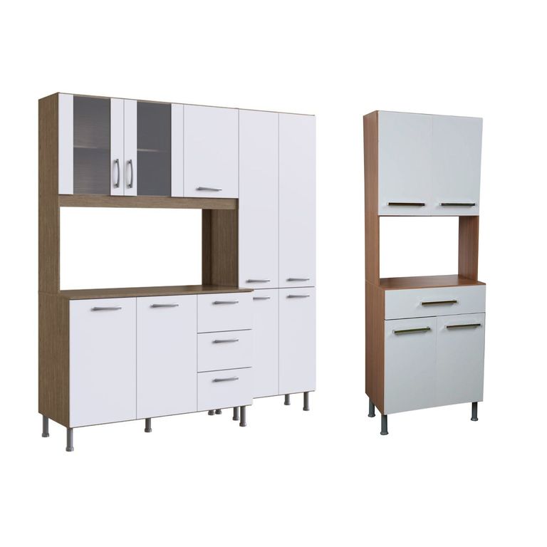 Alacena Sara MDP 177x47x191cm + Alacena Lucy 60cm