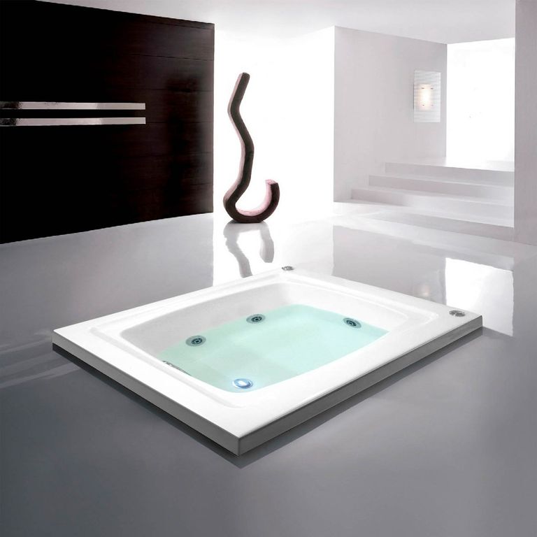 Tina Hidromasaje Rectangular Menina Builder 106x90cm Blanca