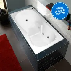 CUBA&SPA - Tina Hidromasaje Rectangular Sap2 Builder 170x85cm Blanca
