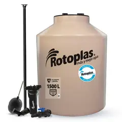 ROTOPLAS - Tanque de agua Arena 1500 L + Accesorios