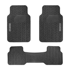 SPARCO - Piso para Auto Goma 3 Piezas