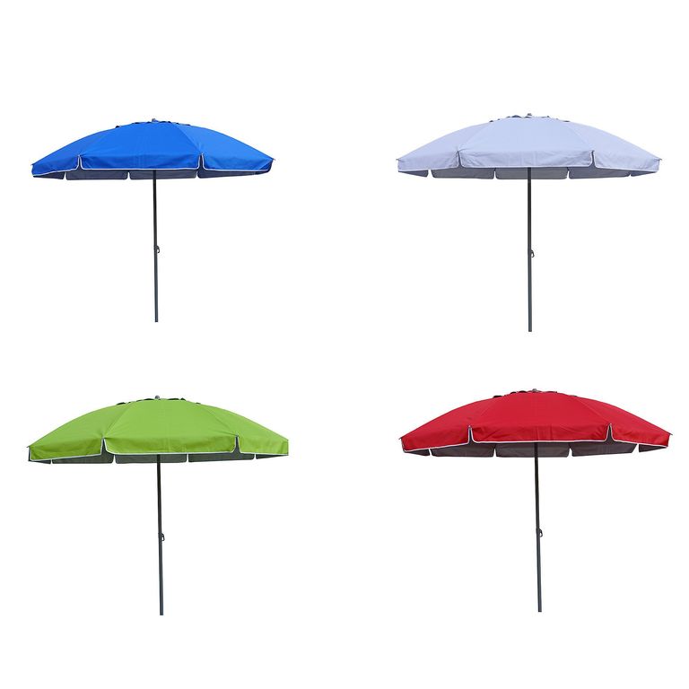 Sombrilla de Playa +UV 50 2.5m Colores Varios