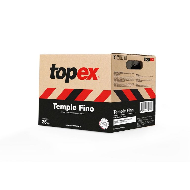 Temple Fino Topex x25kg Caja