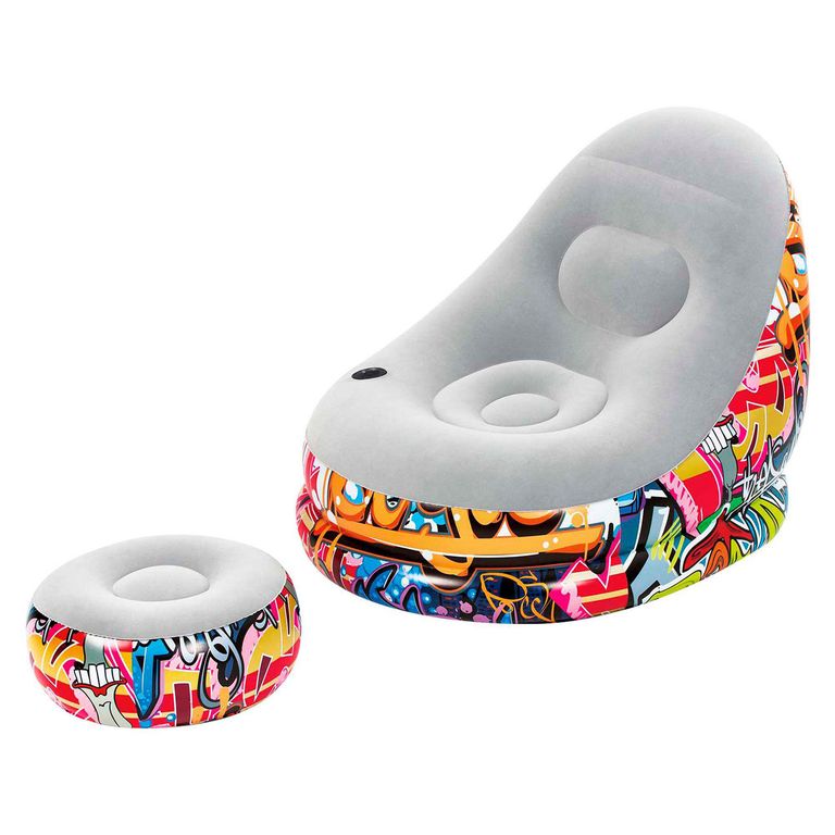 Sillón con Ottoman Grafiti 121cm