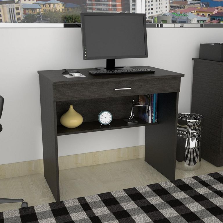 Escritorio Negro Melamina Office 1
