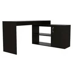 TUHOME - Escritorio Negro Melamina Axis