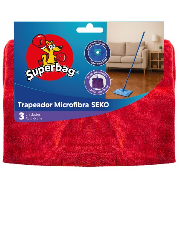 Trapeador Microfibraseko X3 Unid