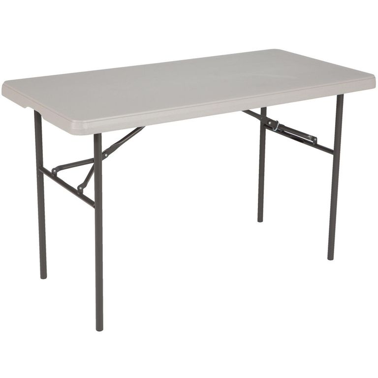 Mesa Plegable Rectangular Gris Lifetime 122CM