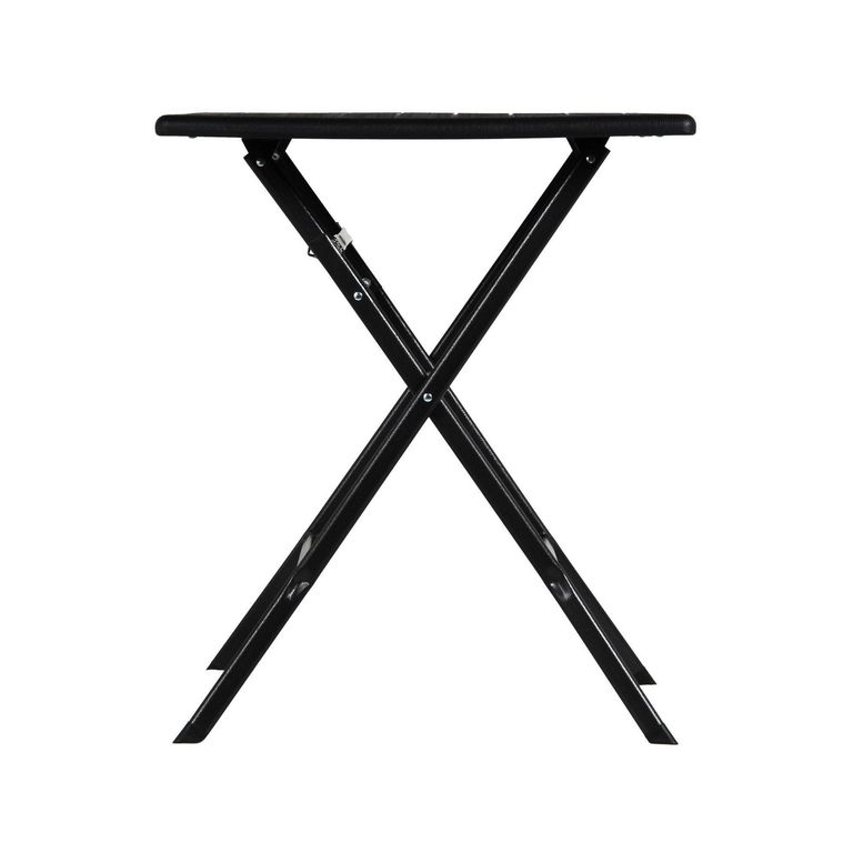 Mesa Plegable Cuadrada Negra 62x62x73 Cm