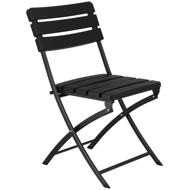 Silla Plegable Tipo Madera Negra