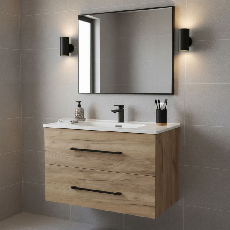 Mueble de Baño Roble 80cm