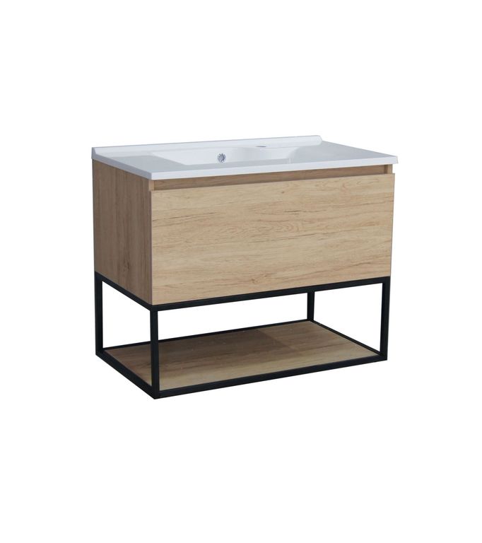 Mueble de Baño Roble Claro 80x62x46 cm