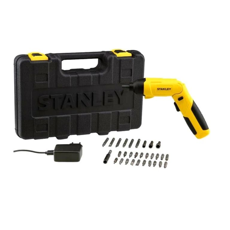 Atornillador Inalámbrico Stanley 1/2" 4V + 30 Accesorios SCS4K