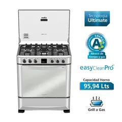 MABE - Cocina a Gas 5 Hornillas CMP7670FX Inox