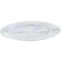 DEAR SANTA - Plato Textura Plateado Navidad 33cm